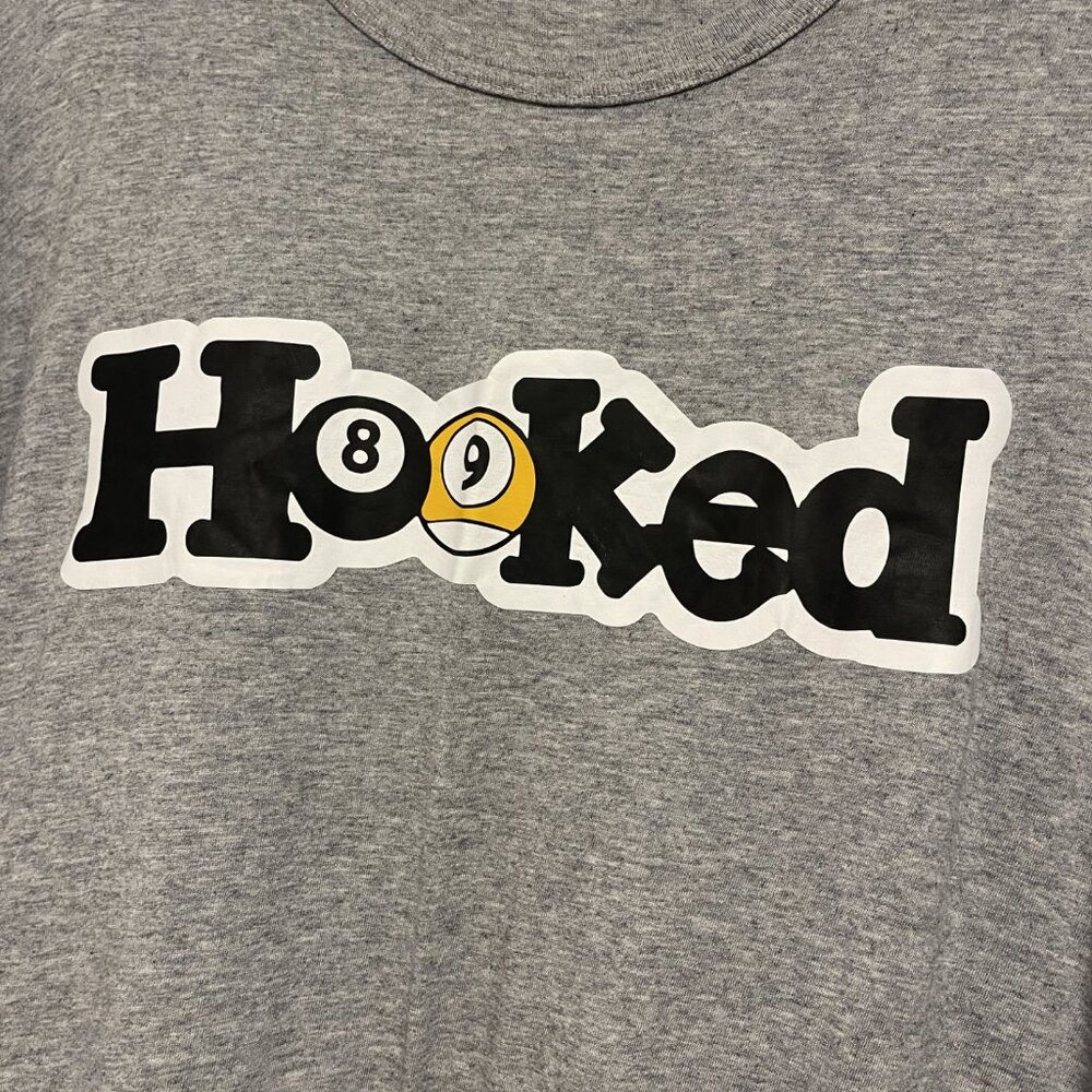 Hooked Pool Billiards Graphic T-Shirt Large – 8 Ball 9 Ball Tee